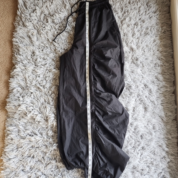 Stylewe Parachute Pants Black Drawstring Leg Waist Pockets S Medium Baggy Box1 - Picture 10 of 13